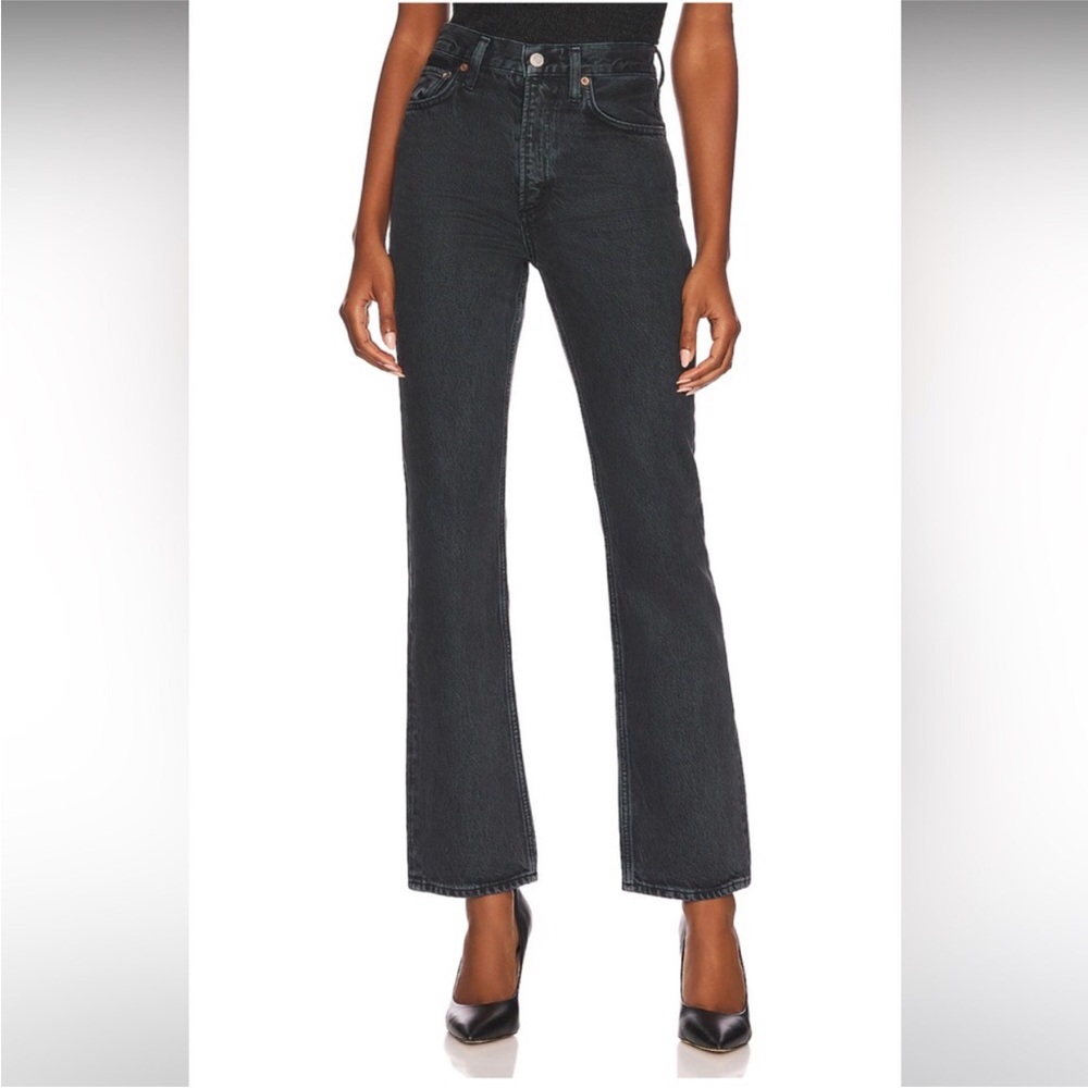 Agolde Relaxed Boot Jeans in Percolate Black Size 29 New without tags